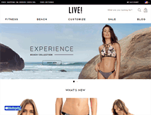 Tablet Screenshot of liveclothing.com